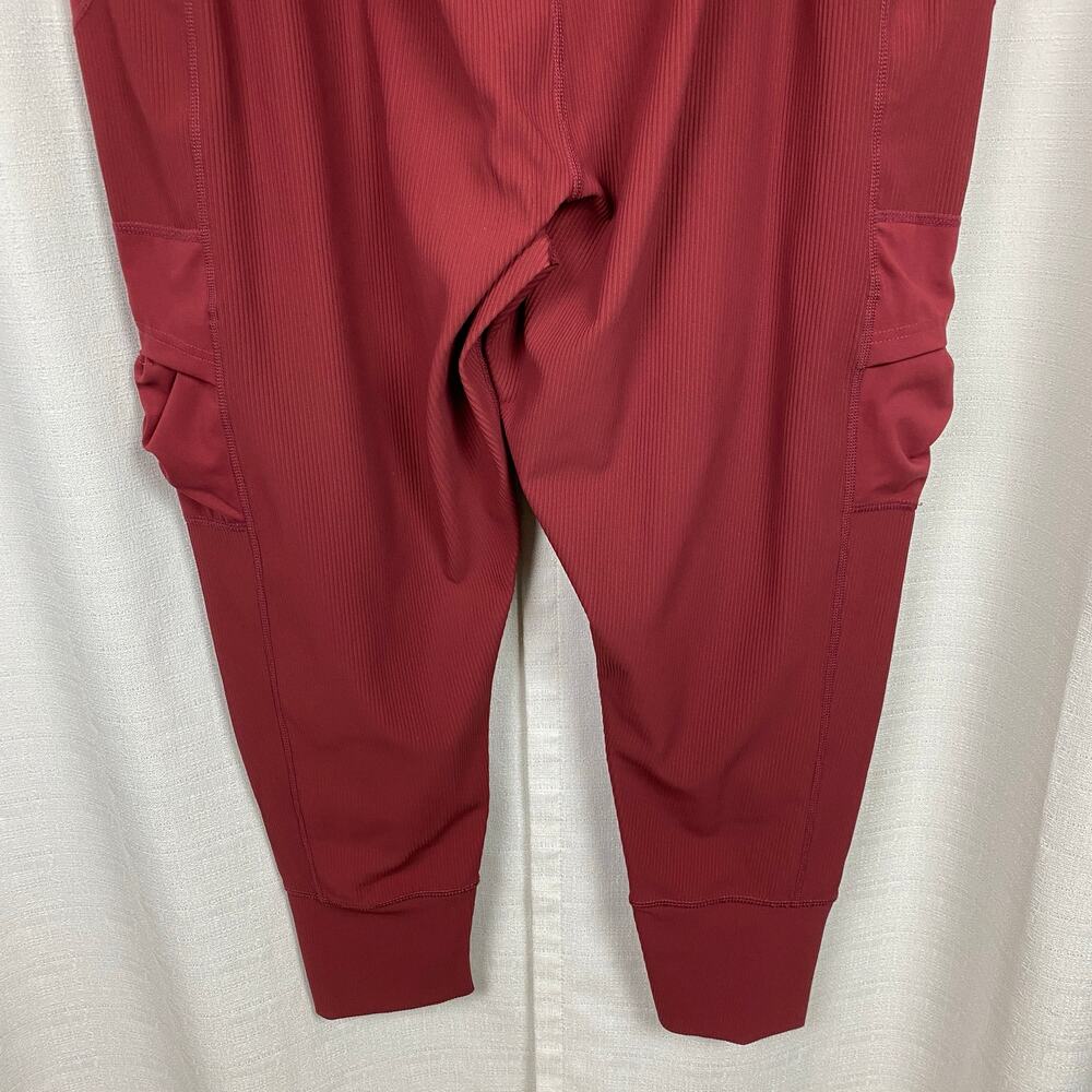 Free People Movement Red Take A Hike Harem Jogger Pants Sz.L - Picture 12 of 13